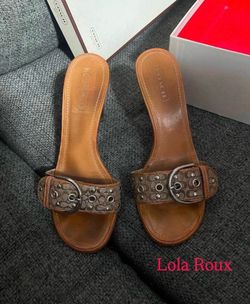 Vintage Coach heels 7.5 $80