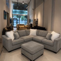 Sectional Sofa With Ottoman 