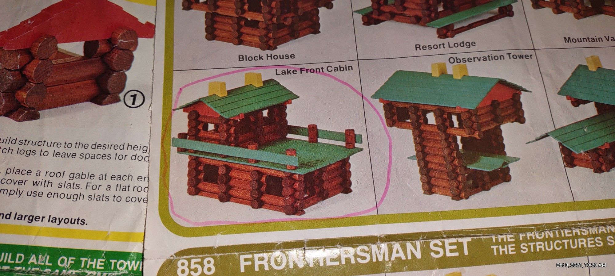 1979 Lincoln Logs.  All Pieces Are There