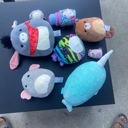 Lot Of 8 Squishmallows.