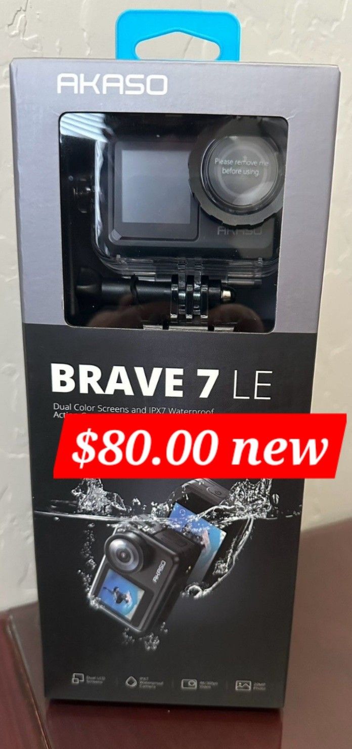 Akazo Brave 7 LE CAMERA New $80.00