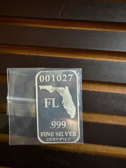 50 State Minimum Florida 1/2 oz 0.999 Fine Silver Bar