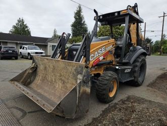 Case 580N EP (extend a hoe backhoe)