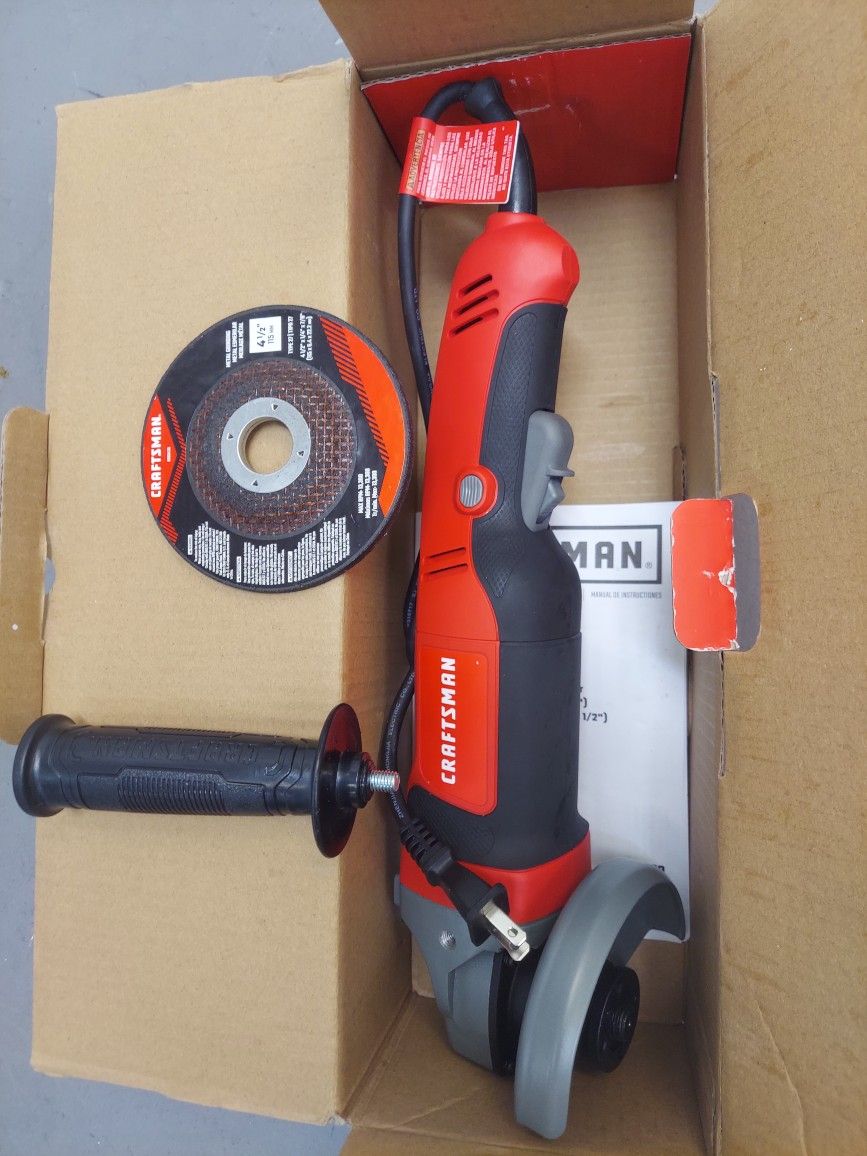 Angle Grinder Craftsman 4.5 Wheel Brand New In Box