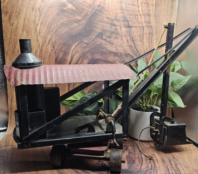 Antique Buddy L Steam Pressed Steel 1920's Vintage Construction Toy Rare