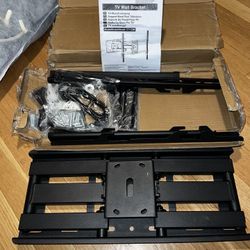 BONTEC Full Motion TV Wall Mount For 32-85 Inch LED LCD OLED Flat Curved Screen TVs, Swivel Tilt TV Mount Bracket With Articulating Dual Arms Hold Up 