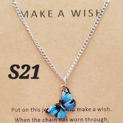 Butterfly necklace!  Spring