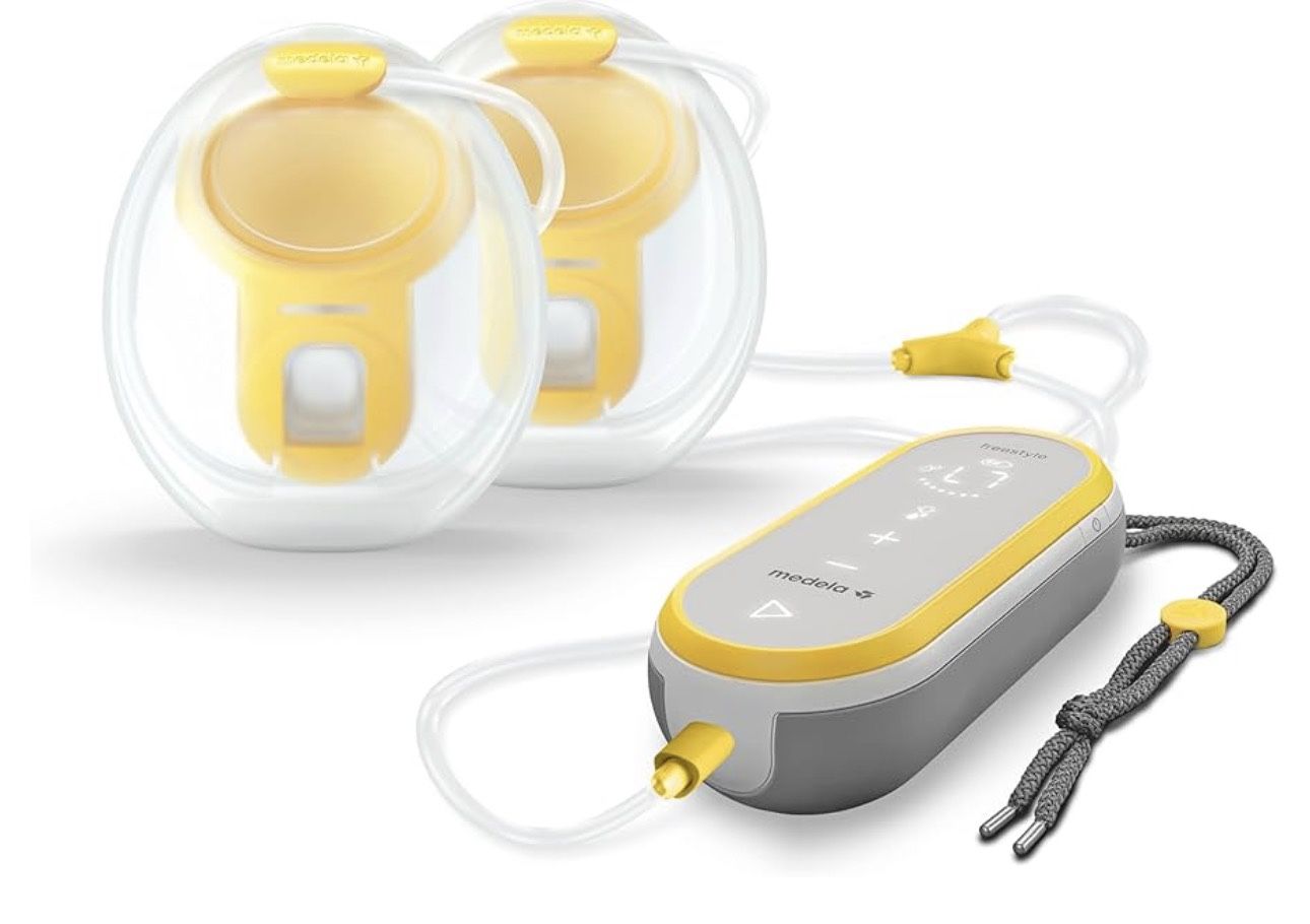 Medela Freestyle Hands-Free Double Electric Breast Pump with Wearable Cups, App Connectivity, Portable Design