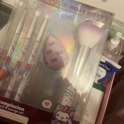 Hello kitty purple brush makeup set