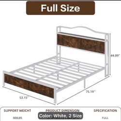 Full size bed frame with headboard New in Irvine