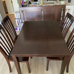 Dining Table And Chairs And Matching Coffee Table