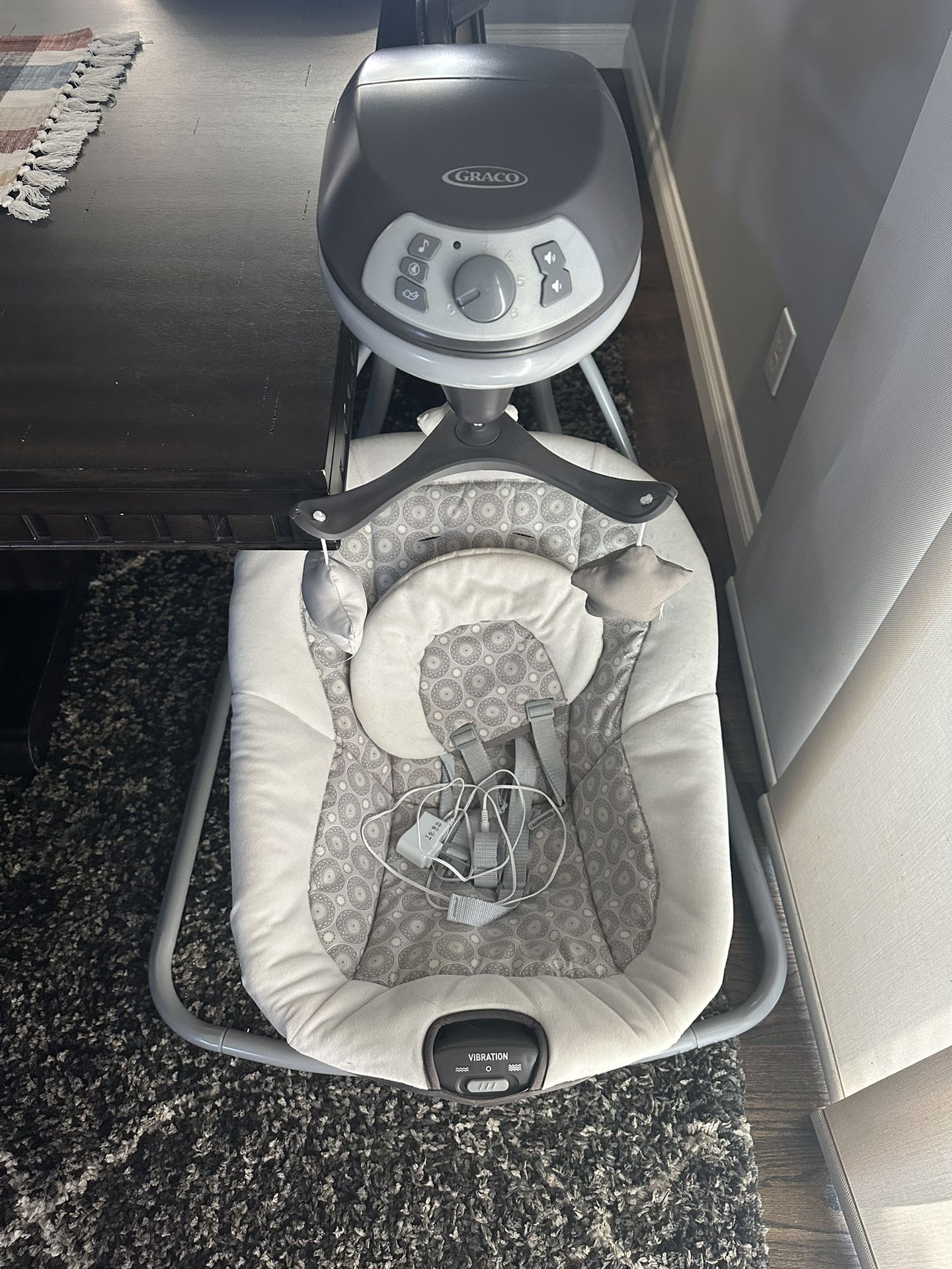 Graco Simple Sway Swing Baby Newborn Infant Gray