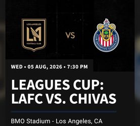 LAFC VS. CHIVAS on Wednesday at BMO