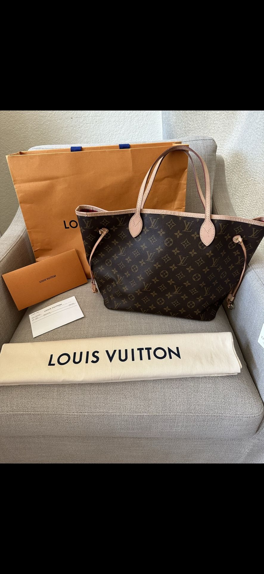 Authentic Louis Vuitton Neverfull MM