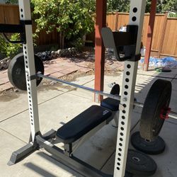 Bench, Bars, Plates 