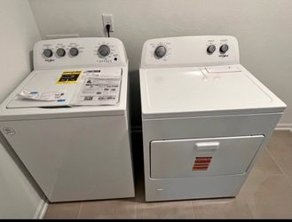 One year old washer and electric dryer