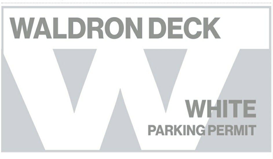 Waldron Deck Parking Pass, Chicago Bears vs Green Bay Packers 