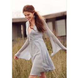 NWOT Anthropologie Belled Peasant Dress