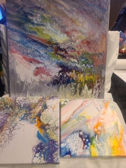 Abstract Acrylic Art Set