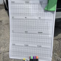 BRAND NEW - Never used - Perfect condition. Large 12-month wall calendar 