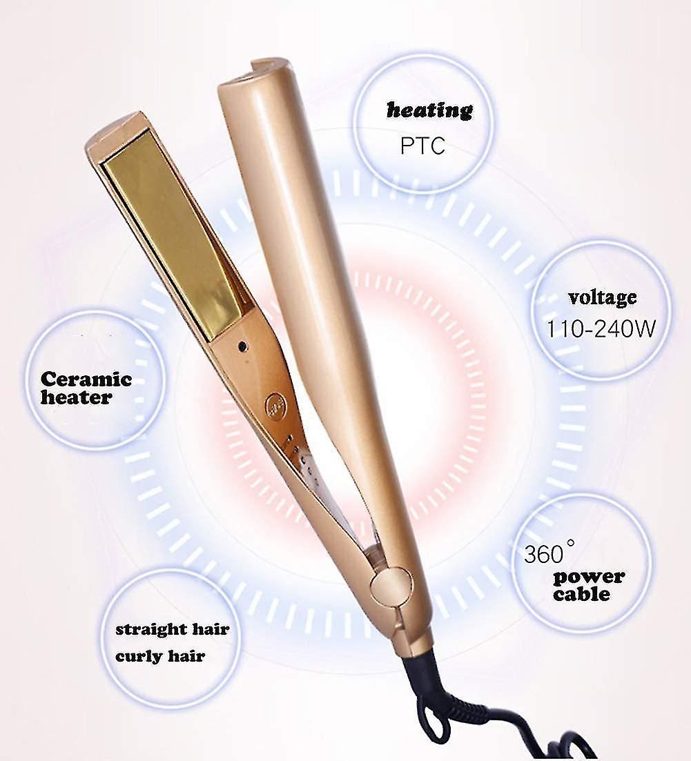 (up To) 446 F Ceramic Hair Straightener, 1 inch Electric Flat Iron, Two-in-One Easy to Control Twist