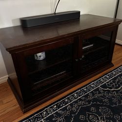 Media Cabinet Dark Wood
