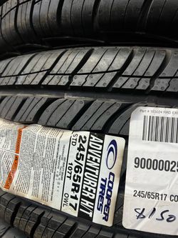 245/65/R17 Cooper New tires. 🛞