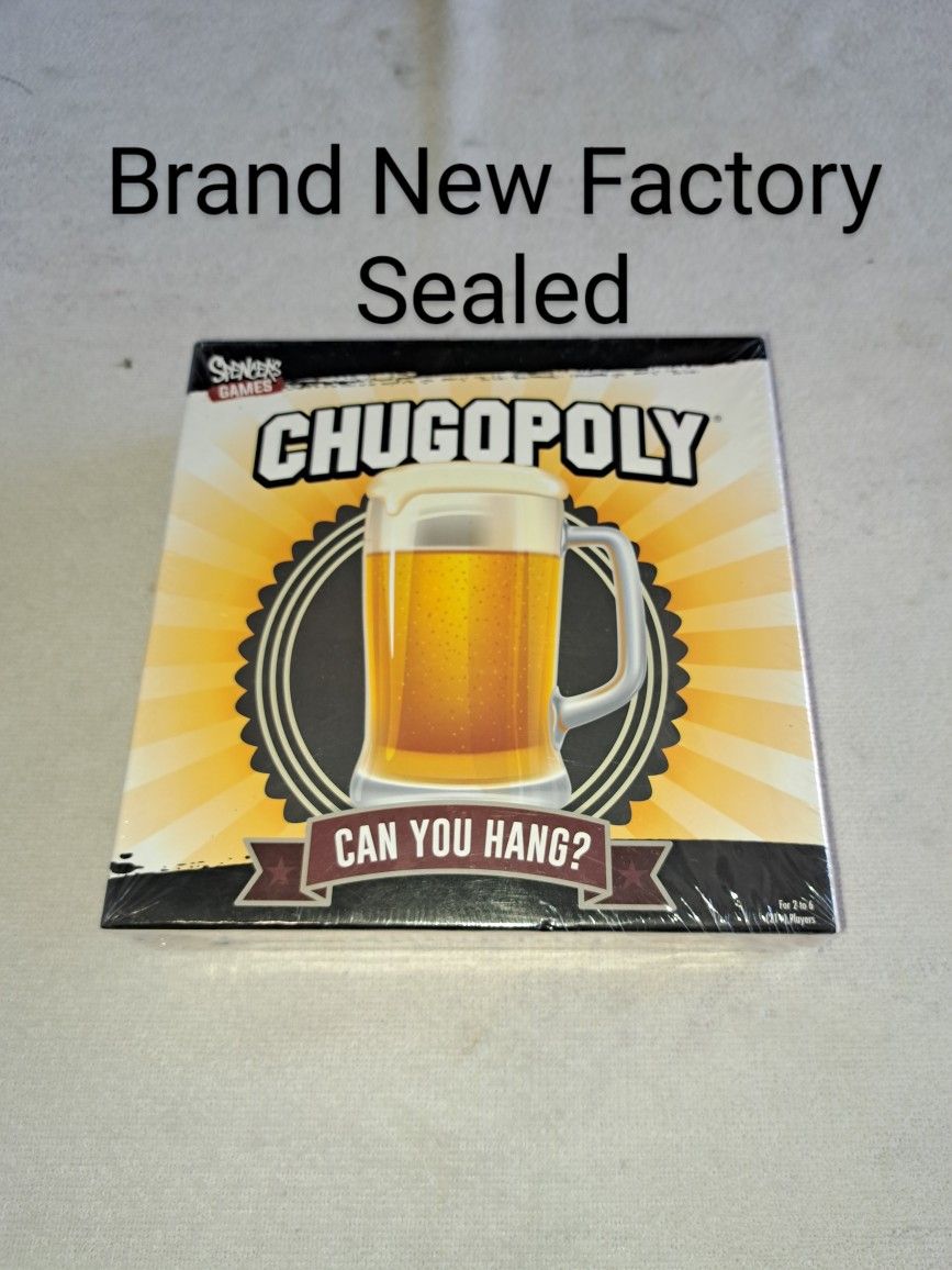 Brand New Factory Sealed Chugopoly Party Game