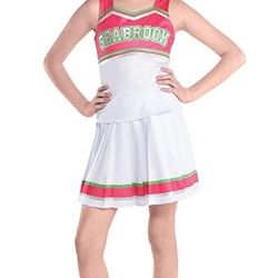 NEW Addison Halloween Costume Disney Zombies Kids Medium 8-10 Seabrook Cheerleader