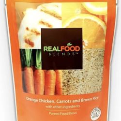 Real Food Blends Tube-Fed Meals, Pureed Chicken, Carrots, Brown Rice, 12 Count, 9.4 Oz ea