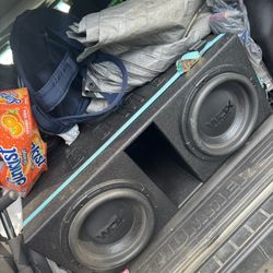 12 INCH WDX DB DRIVE SUBWOOFERS IN Q BOMB BOX