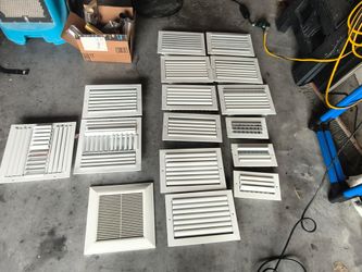 Several New White Ac Vents Grills