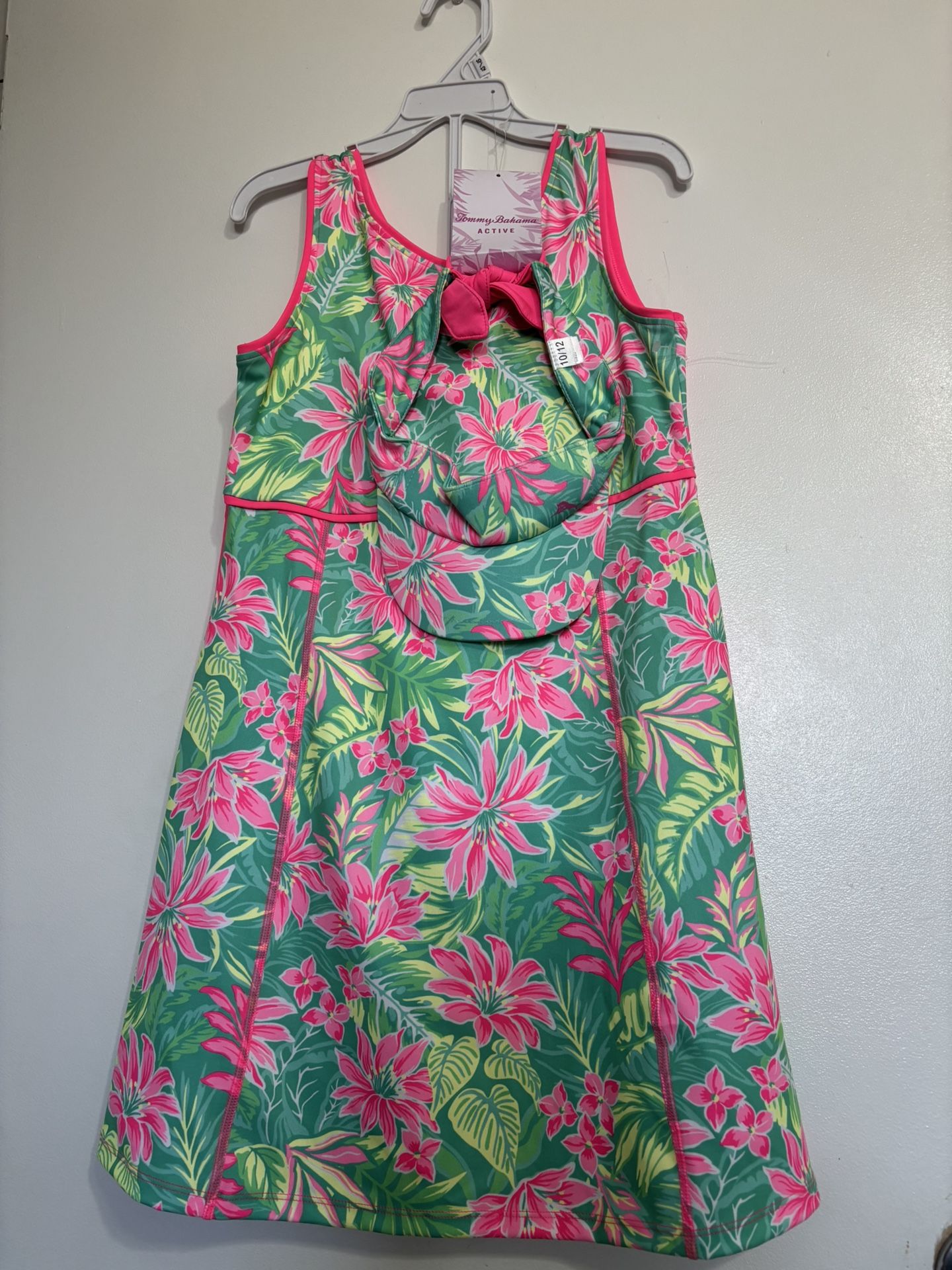New Kids Tennis Dress Pink And Green 