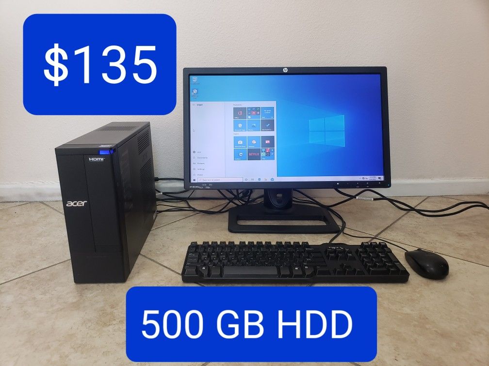 Windows 10 64 bit Acer computer pc set 👍Se habla español 👍