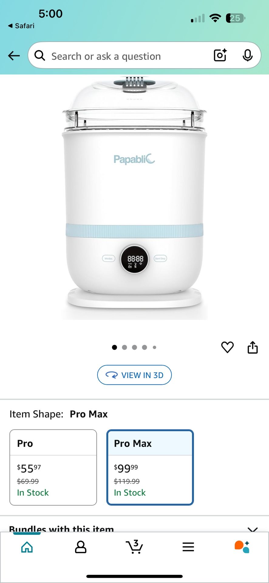 Baby Bottle Sterilizer 