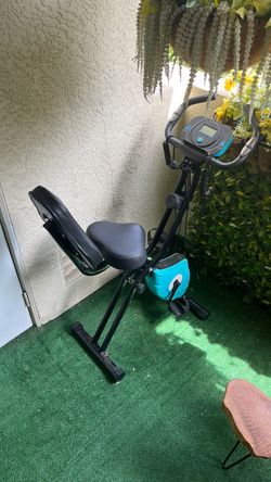 Ancheer 2-in-1 Folding Exercise Bike - Space Saving