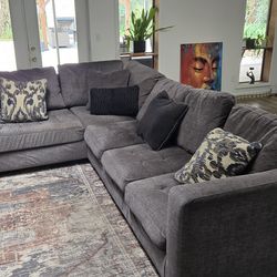 Gray Sectional Sofa. Must Go This Weekend. $350