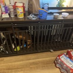 A furniture, double dog cage