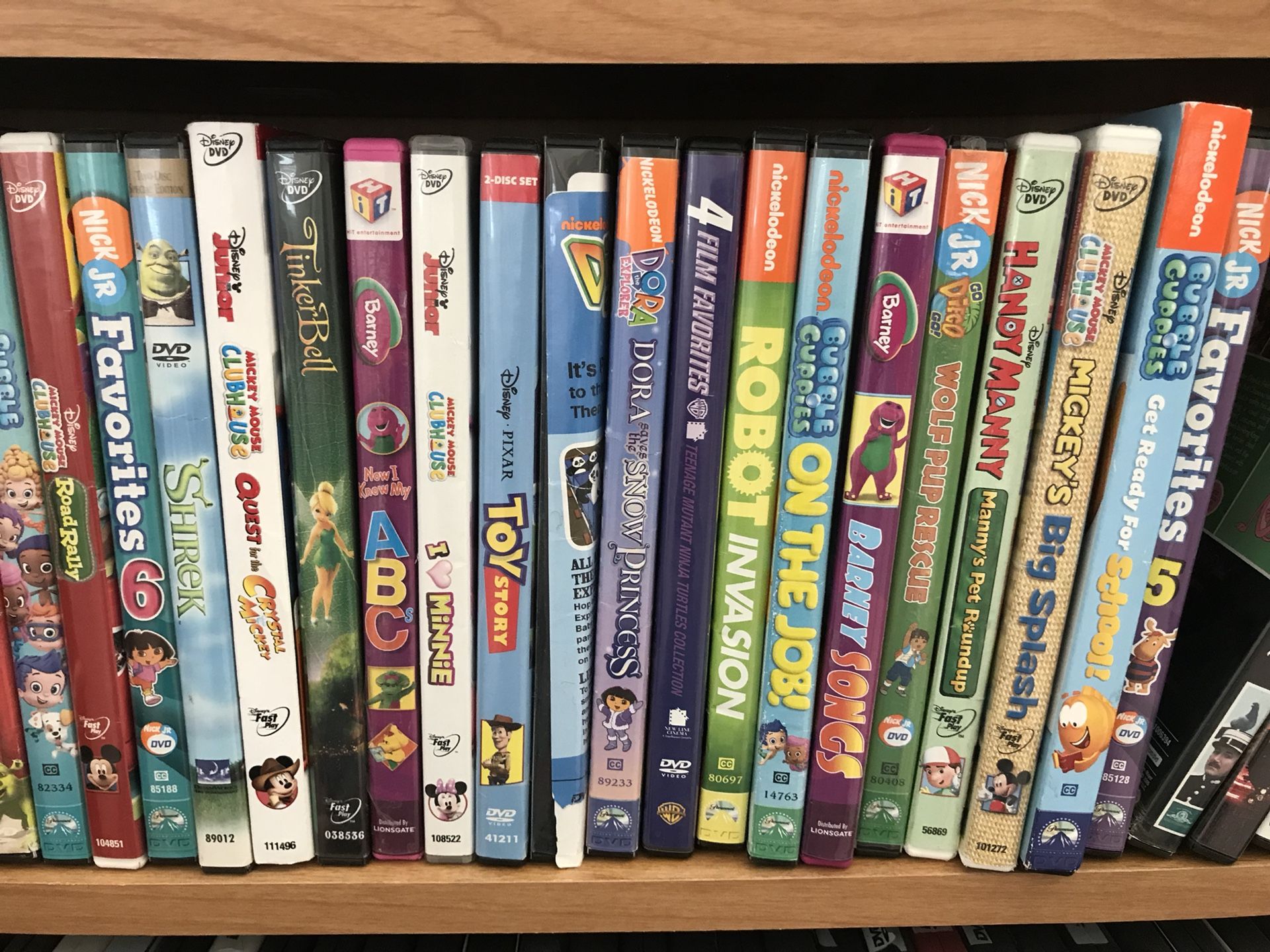 Children’s lot of DVD’s