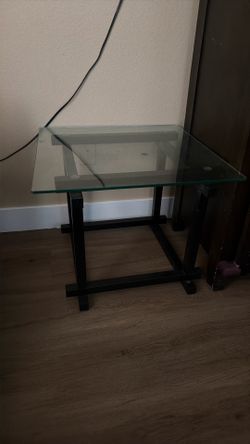 Small Glass End Table