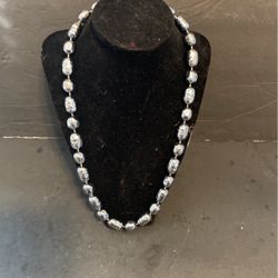 Handcrafted Long pearl necklace