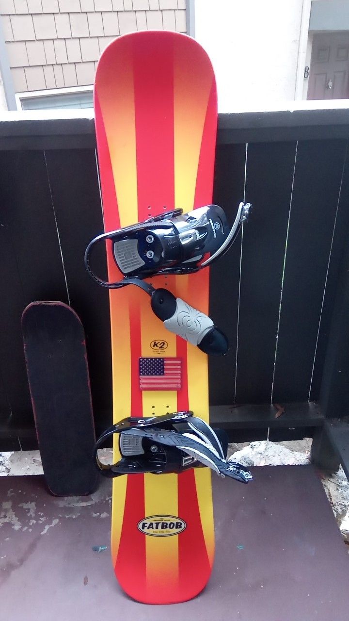 K2 Fatbob classic board and case 155 cm