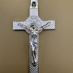Plata 925 Cruz Grande San Benito 🦋