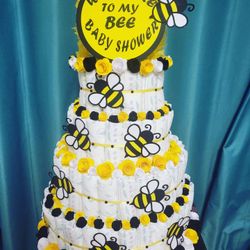 Diper Cake Decor Baby Shower  👶 