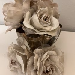 Set of 5 Silk Hair Clip Roses