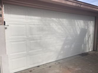 Garage door.