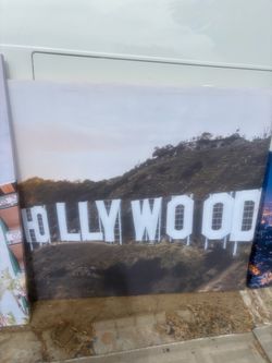 Hollywood Sign Canvas Wall Art Print
