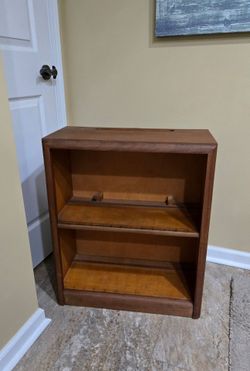 VINTAGE SOLID WOOD BOOKCASE/PRINTER STAND ETC