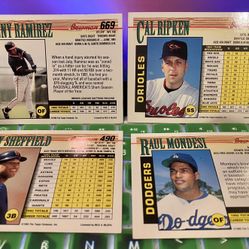 1993 Topps Bowman Baseball Cards