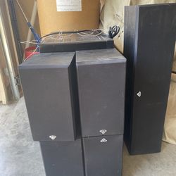 Home Theater Equipment - High End - Subwoofer, Speakers (5), Receiver